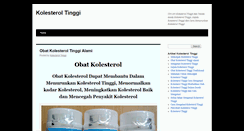 Desktop Screenshot of kolesteroltinggi.net