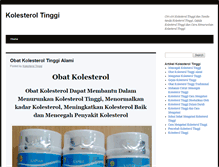 Tablet Screenshot of kolesteroltinggi.net